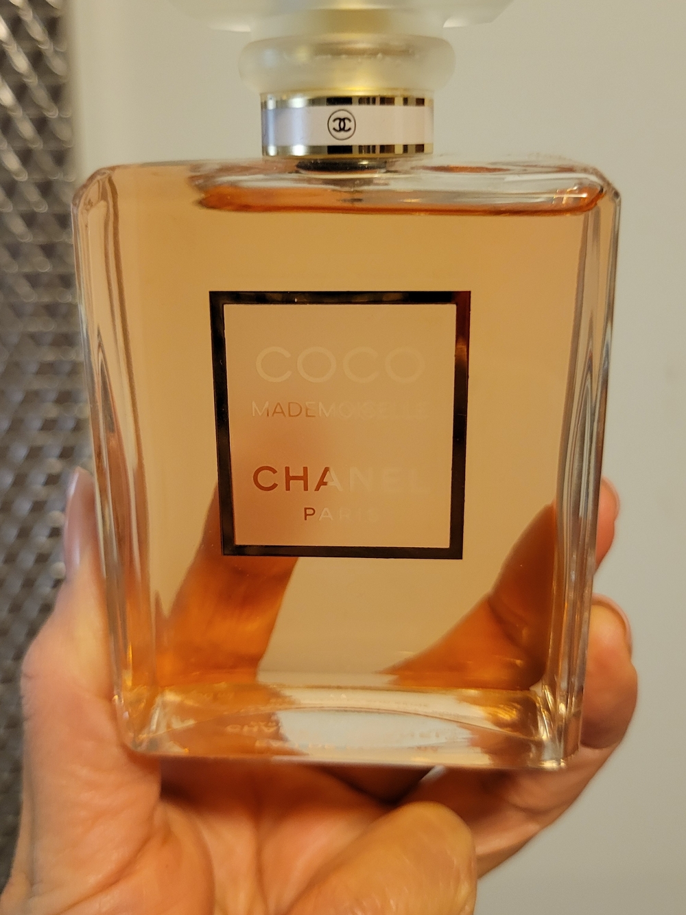 CHANEL Coco Mademoiselle Bottle in Peach-Toned Glass